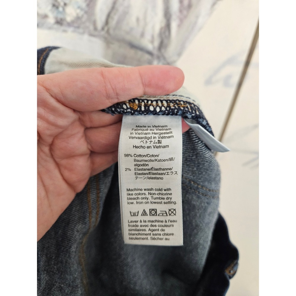 J.Crew 484 Slim Fit Jeans Mens 32x32 Dark Indigo Kurabo Japanese Denim J5024 - Picture 6 of 10